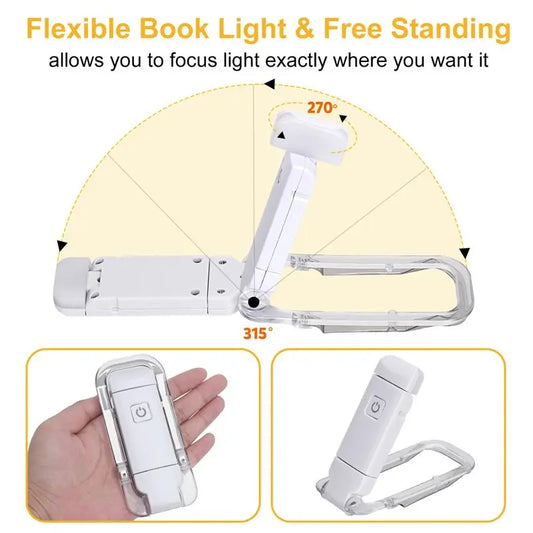 LED Rechargeable Clip-On Book Light